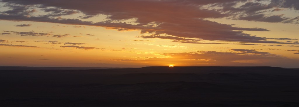 Wüste Gobi: Sonnenaufgang